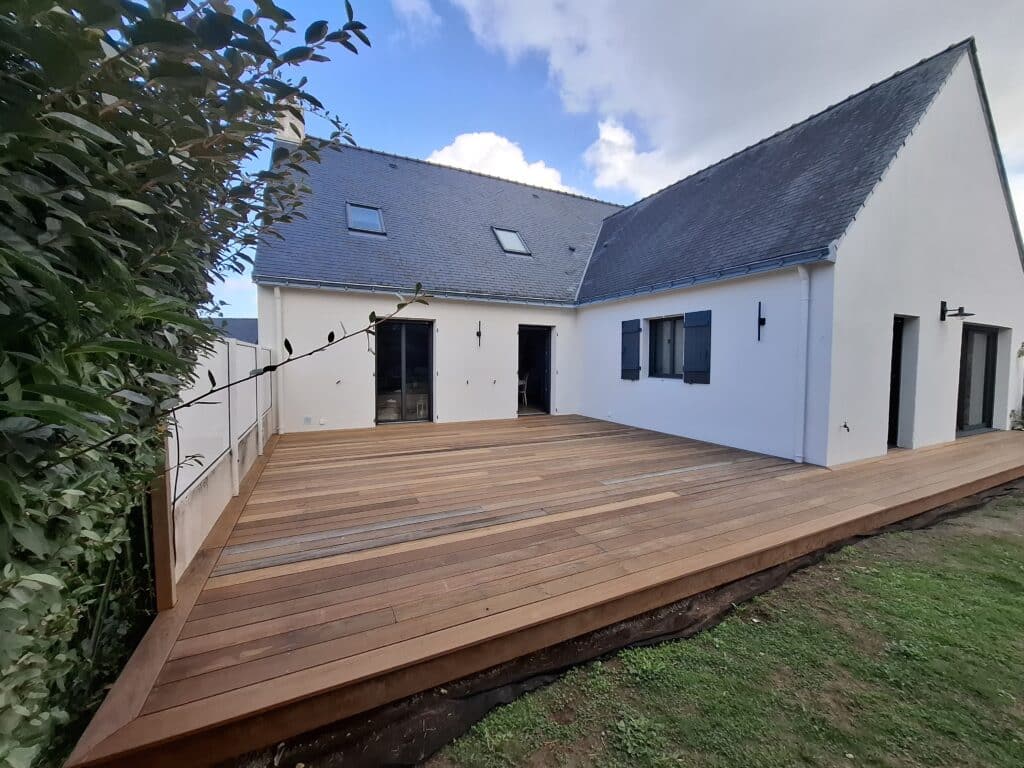 terrasse en bois exotique